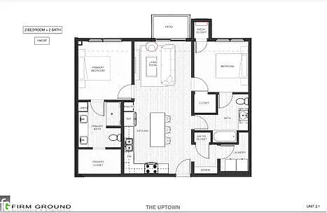 Floor plan 2BR1