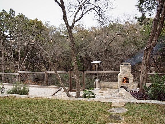Fireplace and Bocce Ball