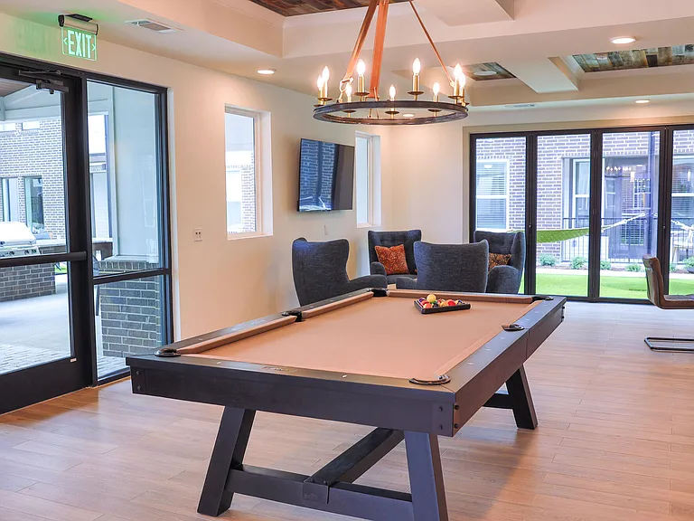 Game Room with Pool Table