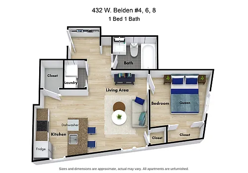 Floor plan 432 - 2 4 6 8