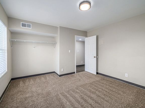 1st Bedroom and closet. Middle unit layout