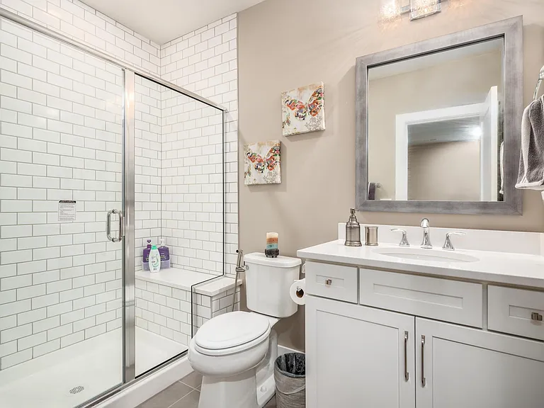 In-law suite bathroom, basement