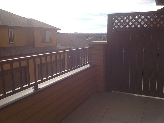 Back balcony has gas supply