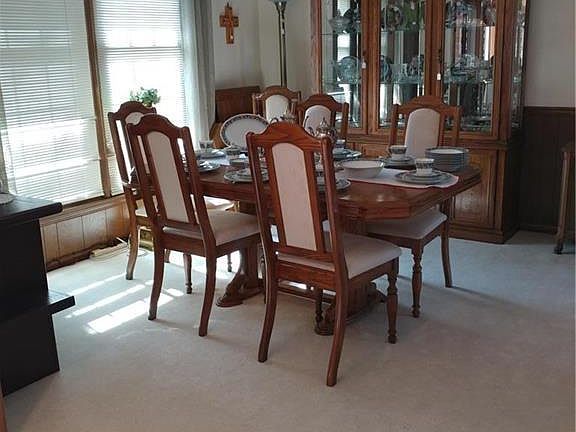 Open dining room
