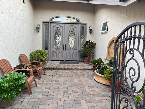 From patio with gate.