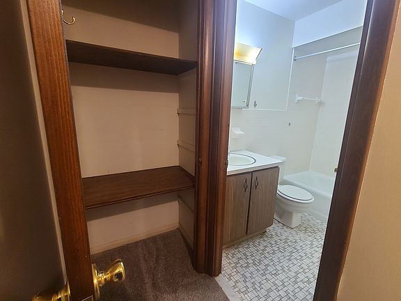 Bathroom and hall closet