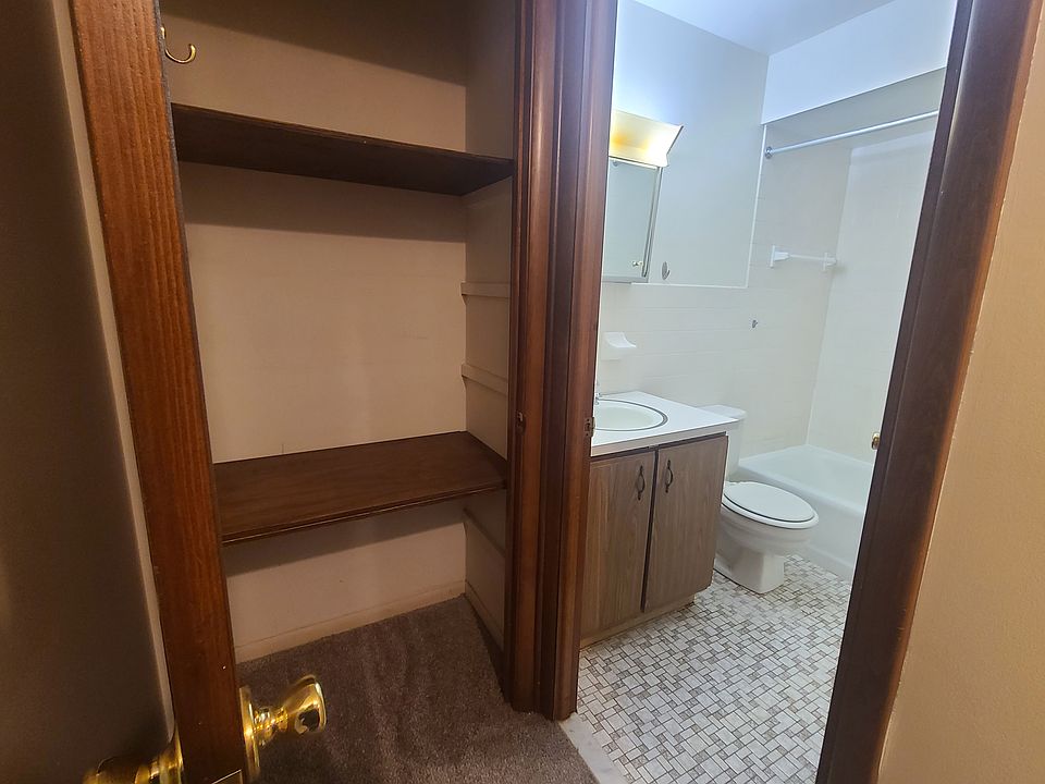Bathroom and hall closet