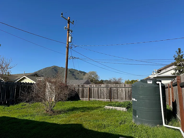 large private backyard