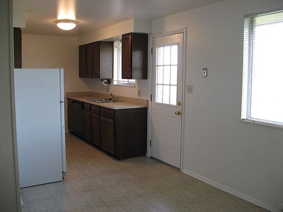 Towards kitchen from dining area