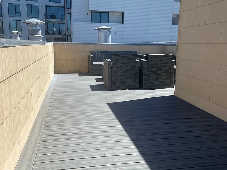 Roof deck patio