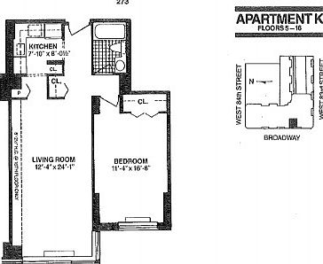 2nd image of 225 W 83rd St APT 9K