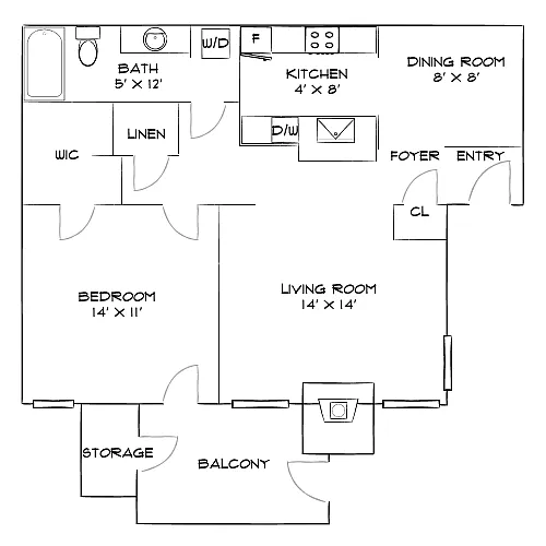 Floor plan Design 1A