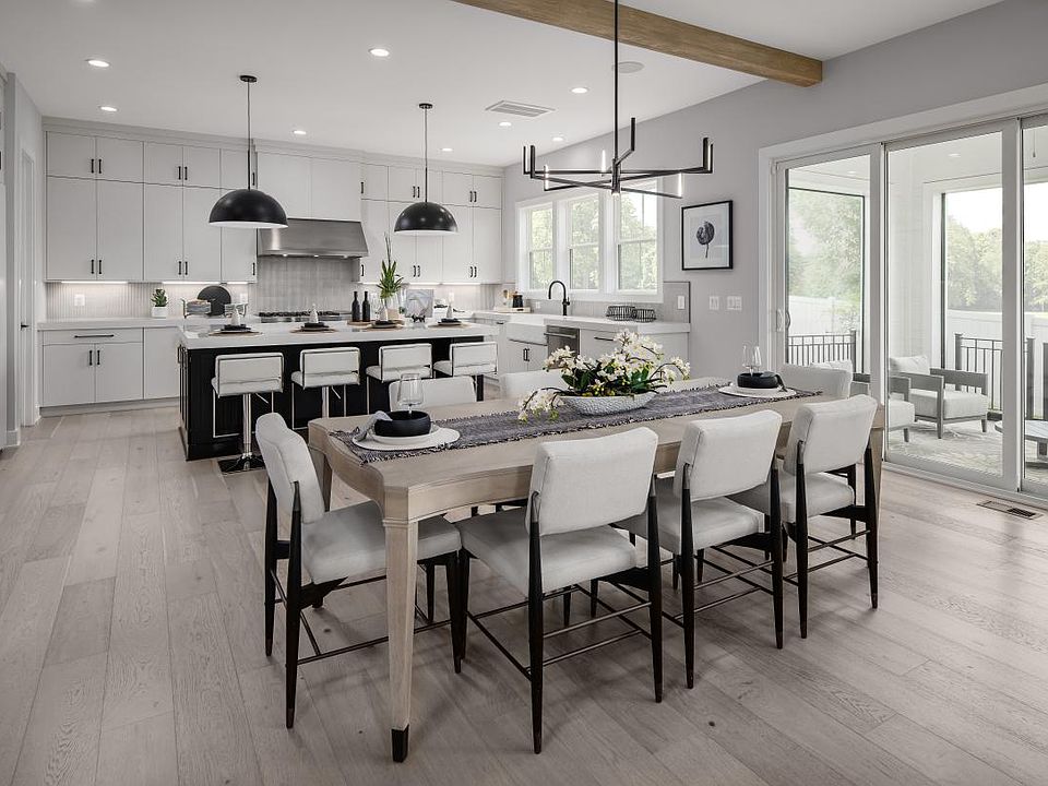 Gourmet kitchen and causal dining