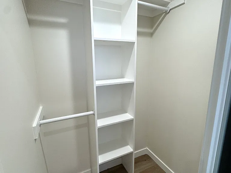 Bedroom 2 closet with shelving