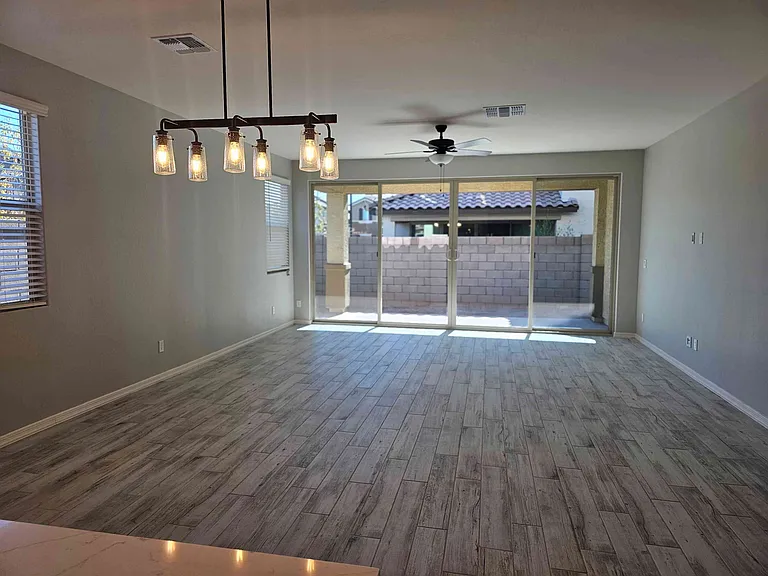 Open kitchen and living space