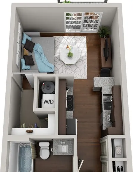 Studio A - 0 Bed _ 1 Bath Studio A - 0 Bed _ 1 Bath