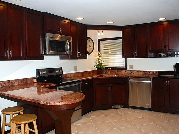 Cherry Kitchen With Granite