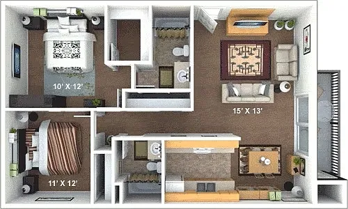 Floor plan 2X2