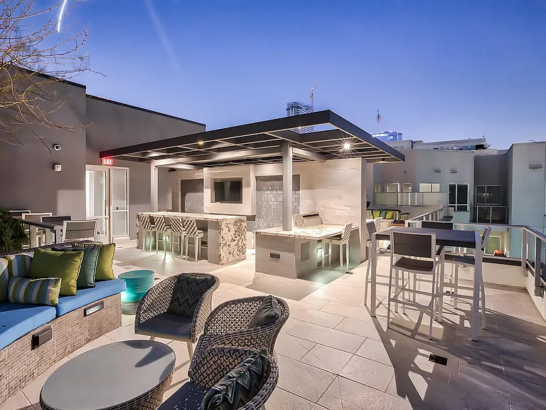 Entertain friends or meet new ones in our rooftop lounge