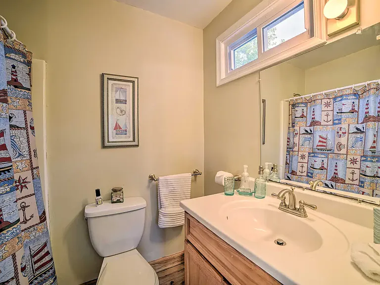 First floor bathroom off the en suite bedroom (Bedroom #2 of 3).