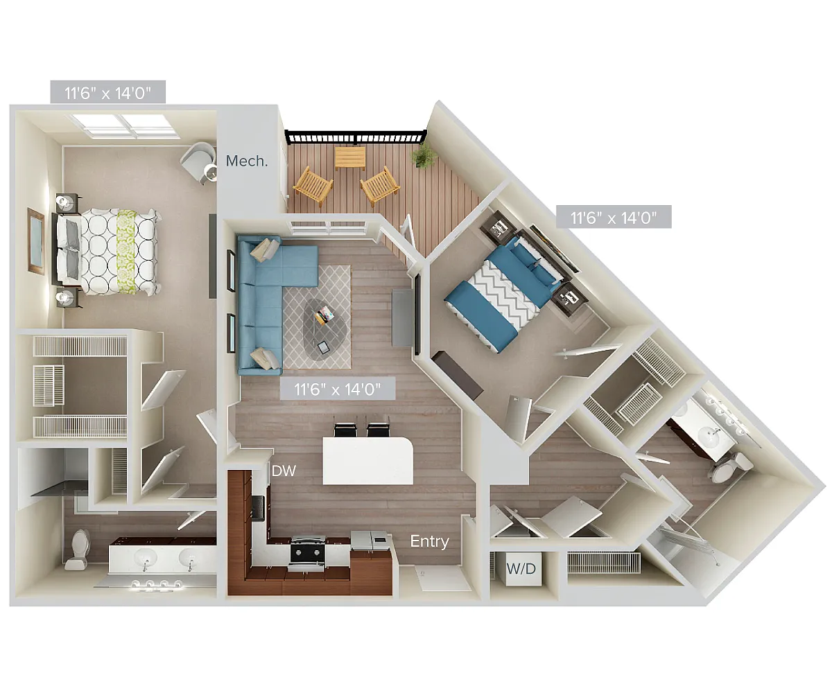 Floor plan B5-1087-wd