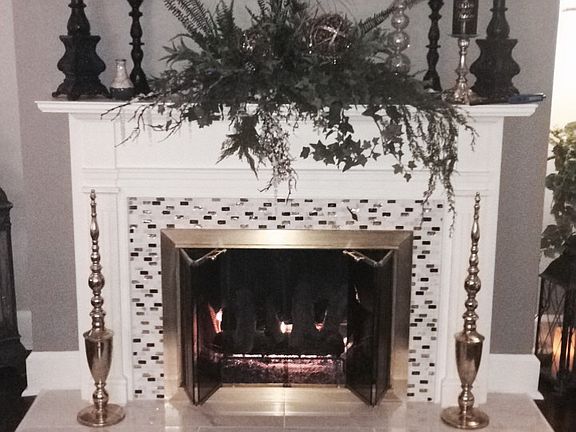 Living room fire place