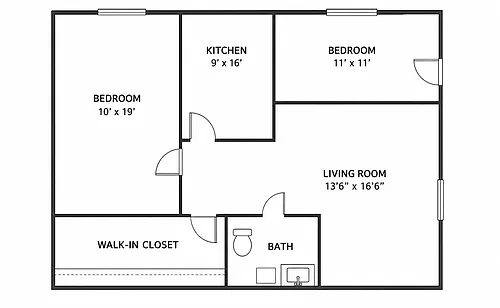 Floor plan 602 Fremac Dr 104