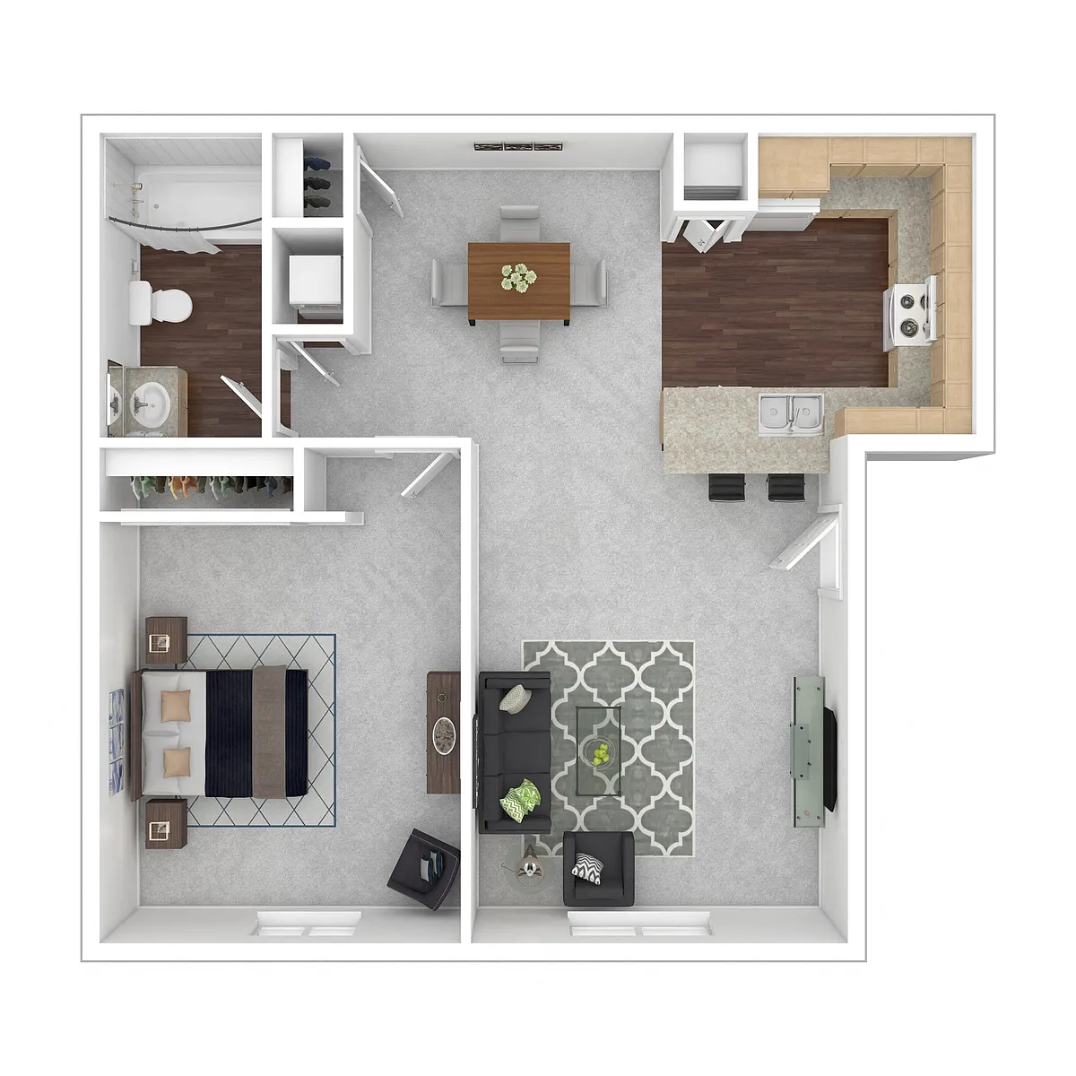 Floor plan 1 BED