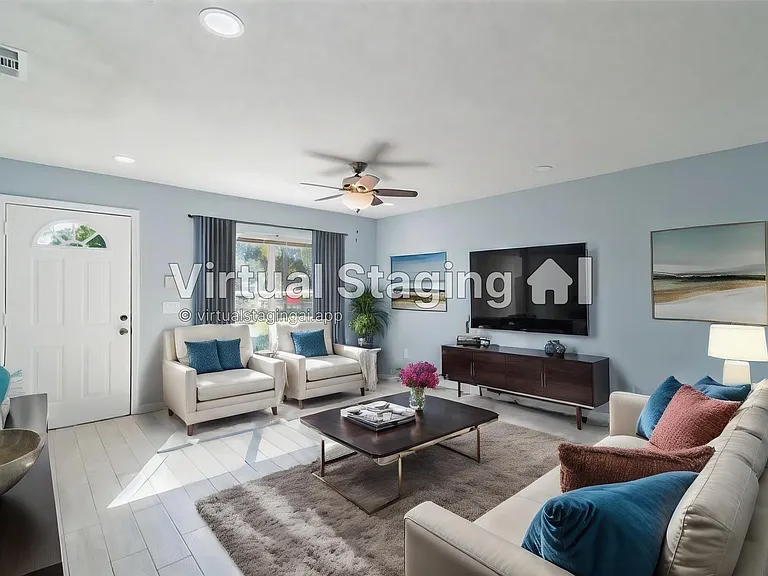 Living area - staged