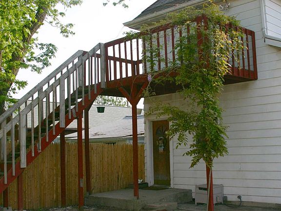 Rear Balcony- House was duplexed before