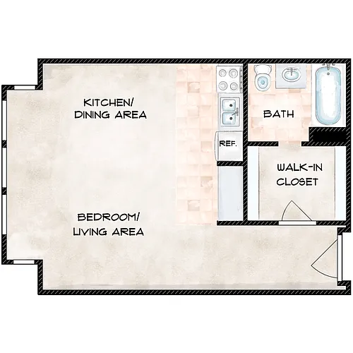 Floor plan The Joslyn-Full Kitchen