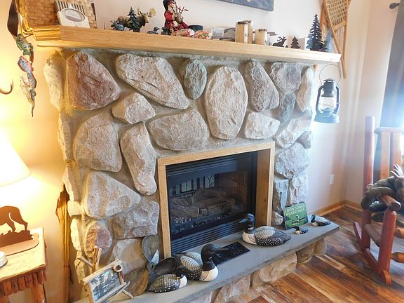 fireplace in living room