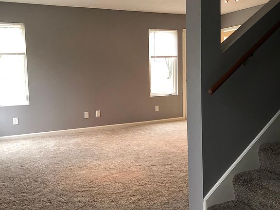 Entry way looking into living room