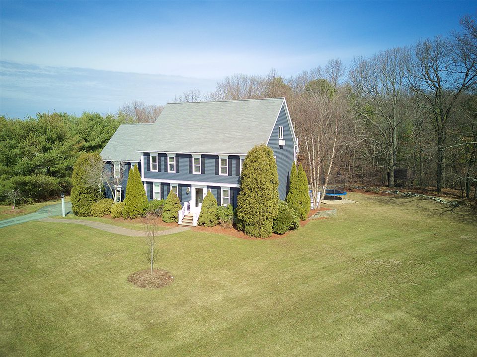 Aerial of front & side yard