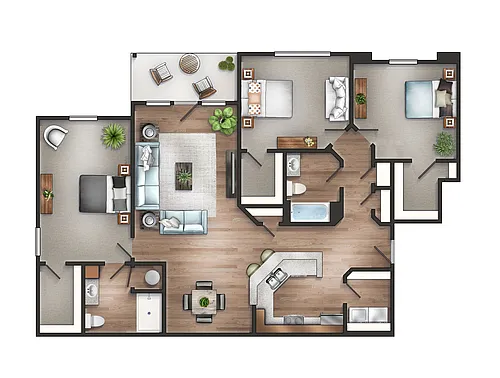 Floor plan 3 Bedroom Select