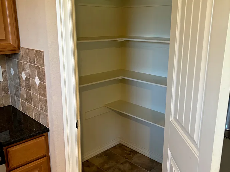 Nice, large pantry for storage