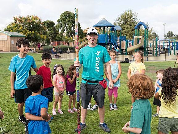 Camp days ta the YMCA across the street make summer and vaca