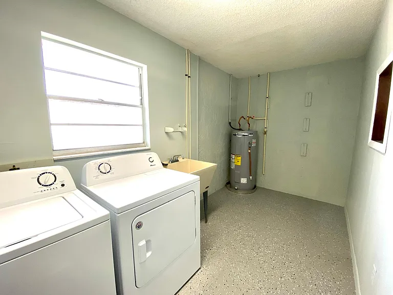 Large laundry room.