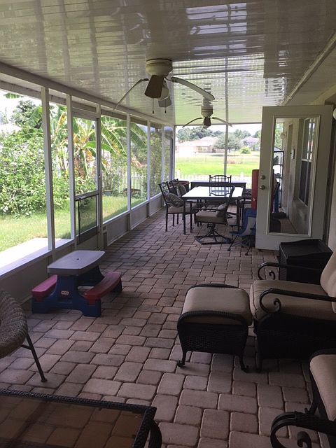 beautiful outdoor porch area