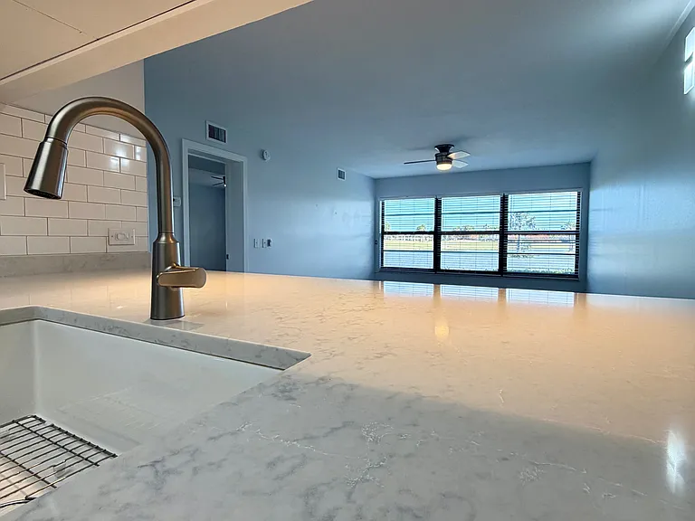 Gorgeous kitchen counters and view