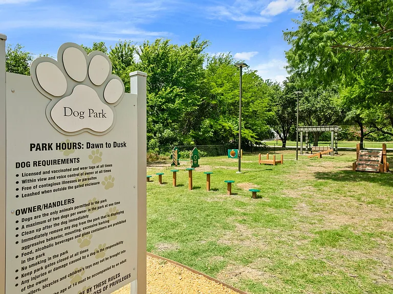 Our pet friendly community features a dog park.