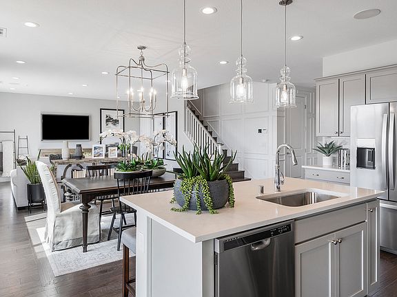 Kitchen and casual dining area