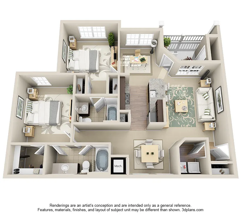 Floor plan B1 Edisto