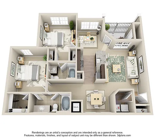 Floor plan B1 Edisto