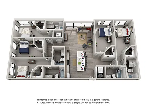 Floor plan 5 Bedroom 5 Bathroom F