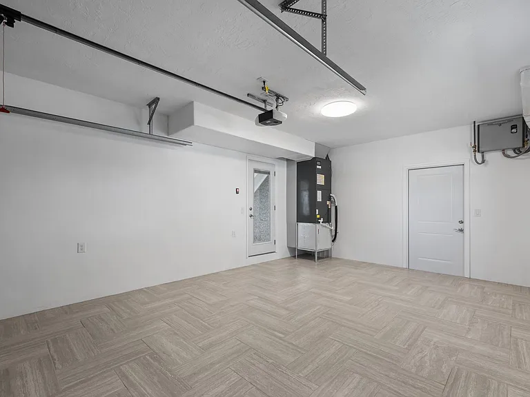 Tiled garage