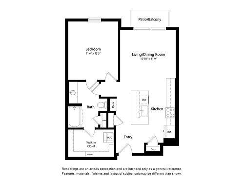 Floor plan 1B ALT