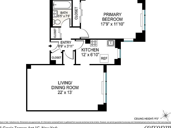 5th image of 1 Gracie Ter APT 1C