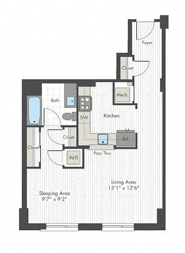 Floor plan Studio-A3