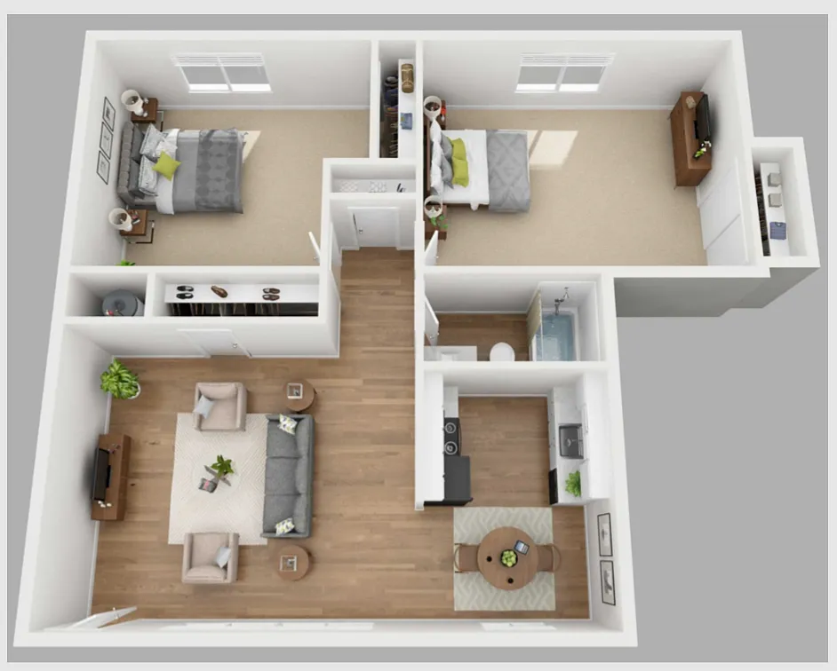 Floor plan 2x1 classic 1